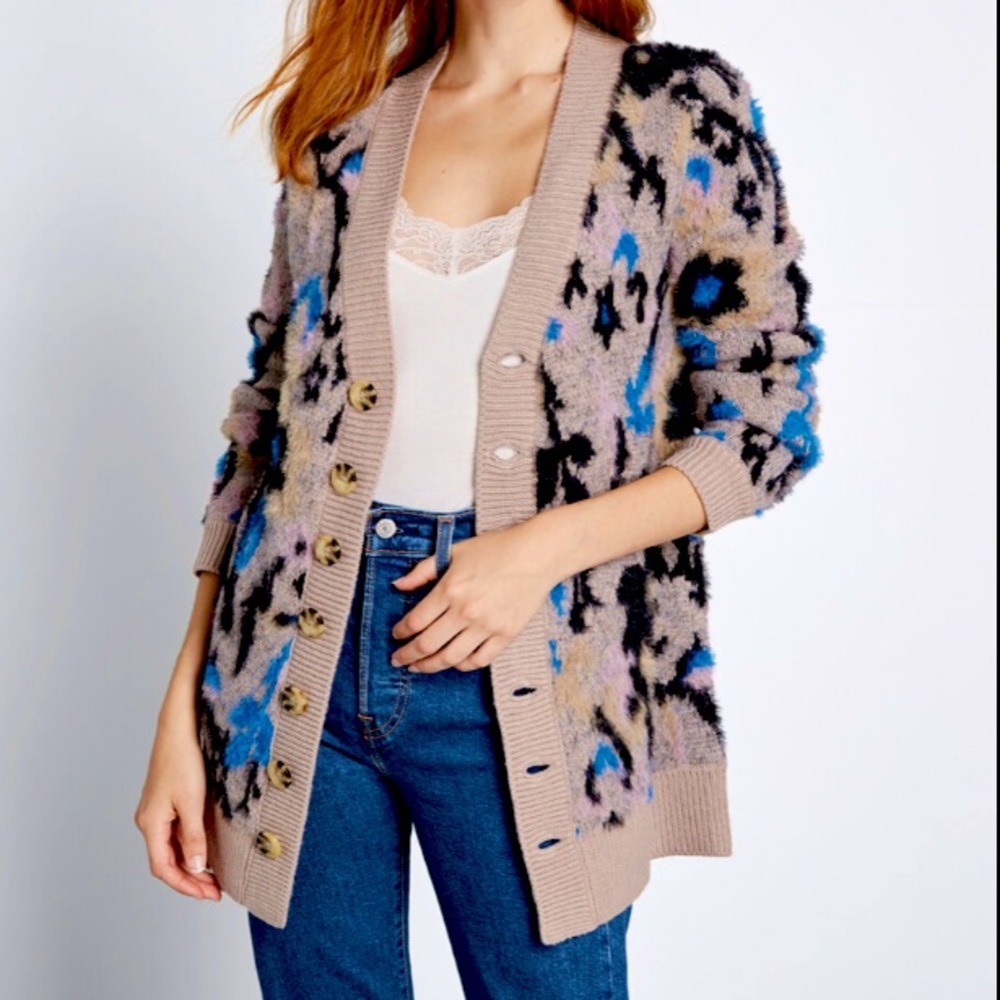 Modcloth A Fuzzy Feeling Oversized Cardigan